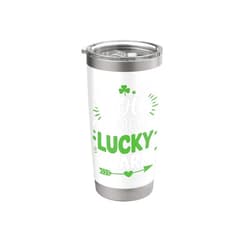 Good Vibes Only Clover Harmony Tribe Collective You Are My Lucky Charm St. Patrick's Day Clover Fun Spirit Stainless Steel Insulated Tumbler