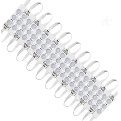 Lulin Upgraded 100PCS Led Module Strip Lights White, 54ft AC110V SMD 3 LED Module Light for Letter Sign Advertising Signs Storefront Garage with Tape Adhesive Backside