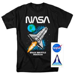 Popfunk NASA Space Shuttle Program T Shirt & Stickers