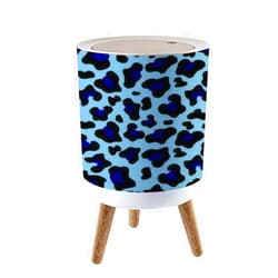 LGCZNWDFHTZ Small Trash Can with Lid for Bathroom Kitchen Office Diaper Leopard Gradient Glitter Animal Seamless Hand Drawn Colorful Elegant Bedroom Garbage Trash Bin Dog Proof Waste Basket Cute Decorative