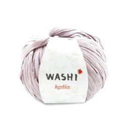 Lanas Katia Washi by Katia is a cotton ribbon in 100g skeins and 100m, for knitting with needles 8-12 or crochet 8-12. Color 139 Light Pink