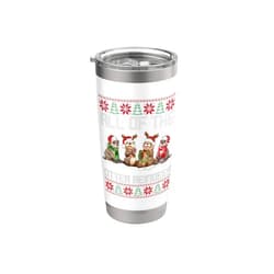All Of The Otters Reindeer Ugly Sweater Otter Christmas Tree All Of The Otters Reindeer Ugly Sweater Stainless Steel Insulated Tumbler