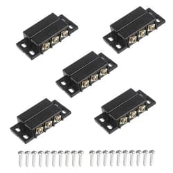 EPLZON Magnetic Reed Switch Normally Open and Normally Closed NC NO Magnetic Proximity Switch for Door Alarm, Window Safety, DC 5V 12V 24V light GPS Other Equipment Reed Switch (Black, pack of 5pcs)