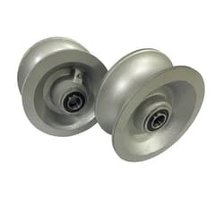 Sourdough Gate Hardware Pair of Replacement Chain Link Gate U-Groove Pipe Wheels-by Sourdough Gate Hardware