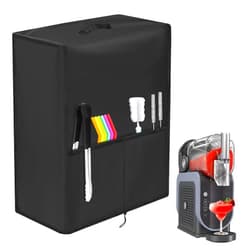 Letsteel Dust Cover Compatible with Ninja Slushie Machine FS301/FS301C, 420D Drink Machine Cover Compatible with Ninja FS301 Slushie Machine(Black)