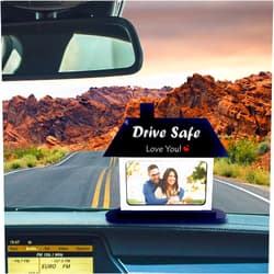 ZOCI VOCI Personalized Birthday Gift for Him | Carlit - Insertable Acrylic Picture Frame with Drive Safe Message for Men | Photo Glows with Sunrays | Custom Anniversary Gift for Boyfriend & Husband by ZOCI VOCI