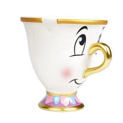 FAB Starpoint Disney Beauty and the Beast Chip Mug with Gold Foil Printing, Multicolor, 8 Ounces