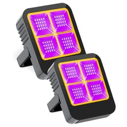 HWaySoul Rechargeable Black Light, Battery Powered Blacklight, Cordless 395nm Ultraviolet Flood Light for Neon Glow Party, Aquarium, Body Paint, Fluorescent Poster