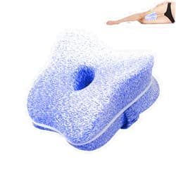 Cozy BoSpin Knee & Leg Pillows | Memory Foam Support Pillow | Leg Pillows for Sleeping,Leg Pain, Knees Pain, Joints Pain & Pregnancy Bed Leg Cushion for Side Sleepers (Blue)