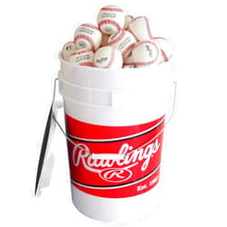 Rawlings | Official League Competition Grade Baseballs | ROLB1X | Game/Practice Use | Youth/14U | Bucket | 24 Count