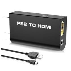 Sartyee New PS2 to HDMI Converter Adapter, Video Converter with 3.5mm Audio Output for HDTV HDMI Monitor, with USB Power Cable, Supports All PS2 Display Modes