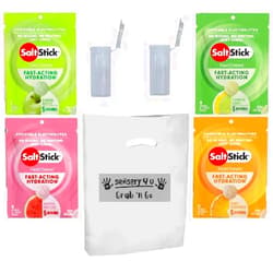 SENSORY4U Grab and Go Gift Set SaltStick with New Fastchews Flavors and Race Ready Tubes - Lemon Lime Orange Green Apple and Watermelon Electrolyte Tablets