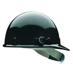 Fibre-Metal by Honeywell E2QRW11A000 Super Eight Ratchet Cap Style Hard Hat with Quick-Lok, Black, Medium