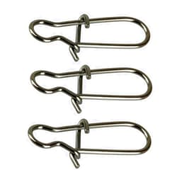 Shaddock Fishing 100 Pack Duo Lock Snaps Size 0-8 Black Nice Snap Swivel Solid Rings Stainless Steel USA Fishing Tackle Kit - Test: 26LB-220LB