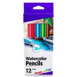 Pentel Arts Watercolor Pencil Set, 12 Color Set (CB9-12)