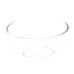 Healifty 6 Inch Lead-Free Glass Salad Bowl Heat Resistant Fruit Serving Bowl for Kitchen Use for Pasta Dessert for Daily Meals Entertaining