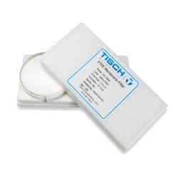 Tisch Scientific Tisch Brand SF13866 Polytetrafluoroethylene PTFE Membrane Filter, 1.0um, 47mm 1/pk/100 per pack | Wettability: Hydrophobic | Maximum Operating Temperature: 130 Degrees C | Flow Rate: 25 (ml/min@10psi)