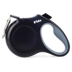 Fida Retractable Dog Leash X-Small Breed, 10 ft Durable Pet Walking Leash for Extra Small Dogs/Cats/Small Animals up to 18 lbs, 360° Tangle Free, Black