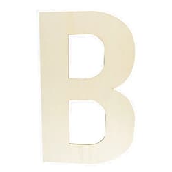 Hongma Wooden Letters 12 Inch, Big Wooden Letter B Shapes Cutouts Blank Unfinished Large Wood Alphabet Letters for DIY Crafts Wall Decor Painting Wedding Birthday Party Decoration Room Home Decorations
