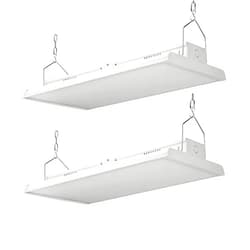 Konlite 2 Pack Linear LED Bay Ceiling Shop Light - 2 Ft - 105W 5000K 1-10V Dimming 14170 Lumens - Equal to 4 lamp T5 Ceiling Light Fixture - No Maintenance for Life