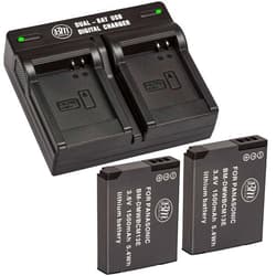 BM Premium BM 2 Pack of DMW-BCM13E Batteries and Dual Battery Charger for Panasonic Lumix DC-TS7,DMC-FT5A, LZ40, TS5, TS6, TZ37, TZ40, TZ41, TZ55, TZ60, ZS27, ZS30, DMC-ZS35, DMC-ZS40, DMC-ZS45, DMC-ZS50 Camera