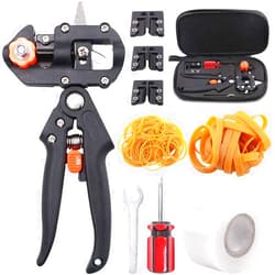 Glarks Professional Garden Fruit Tree Plant Pruning Shears Grafting Cutting Tool Kit with Grafting Tape Rubber Bands
