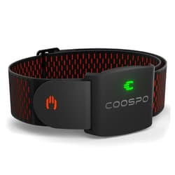 COOSPO HW9 Bluetooth 5.0 ANT+ Heart Rate Monitor Armband with HR Zones/Calories Burned, Optical HRM Sensor for Fitness Training/Cycling/Running,Compatible with Peloton,DDP Yoga,Wahoo