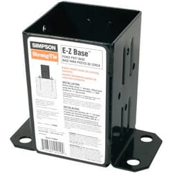 Simpson Strong-Tie FPBB44 E-Z Base Black Powder-Coated Post Base for 4x4