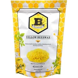 BEESWORKS Yellow Beeswax Pellets (1 lb) | 100% Pure, Cosmetic Grade, Triple-Filtered Beeswax for DIY Skin care, Lip Balm, Lotion, and Candle Making