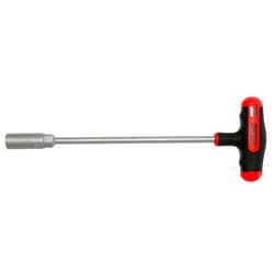 Teng Tools 7mm 6 Point Opening Durable Chrome Vanadium Steel T-Handle Nut Driver - MDNT407, Silver
