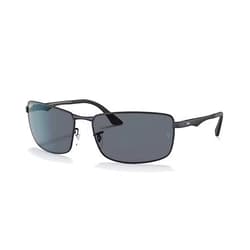 Ray-Ban RB3498 Rectangular Sunglasses For Men + BUNDLE with Designer iWear Eyewear Care Kit