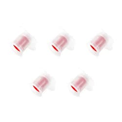 Tsnamay 5Pcs Cupcake Corer and Filler Set，Plastic Cupcake Corer Plunger Cutter Pastry Corer Digging Holes Tools for Muffin Cake Filling, Red