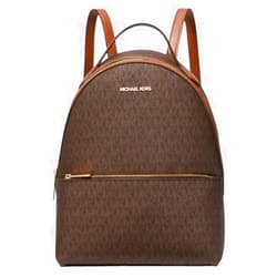 Michael Kors Sheila Medium Logo Backpack (Brown)