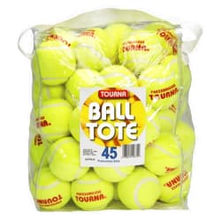 Tourna Pressureless Tennis Balls with Vinyl Tote (45 pack of balls)