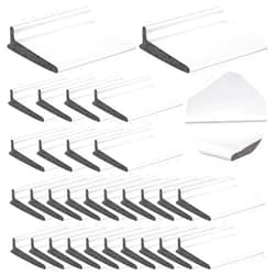 ALDMIO 30 Pcs Door Corner Seal, Weather Stripping Door Seal Strip for Door-Frame, Doors Corner Seals for Exterior Doors Draft Stopper with Self Adhesive for Isolation of Noise and Bug Stopper