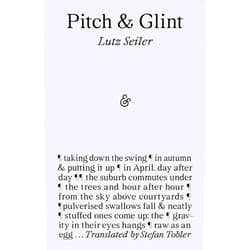 Lutz Seiler,Stefan Tobler Pitch & Glint