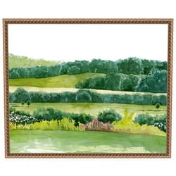 Amanti Art Framed Canvas Wall Art Print (20x16) Idyllic Sunday II by Grace Popp Float Framed Canvas Art for Wall Decor, Living Room, Bedroom, Bathroom, Kitchen, Office or Business Artwork