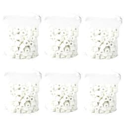 AQUANEAT Bio Ceramic Rings 6 lbs Aquarium Sump Filter Media Fish Tank Koi Pond Canister Filter Media in 6 Free Mesh Bags