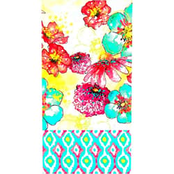 Boston International IHR 3-Ply Paper Napkins, 16-Count Guest Size, Breezy Blooms