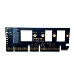 SharGwa M.2 NVME (M-Key) SSD to PCIe 4.0 X16/X8/X4 Adapter Card for ITX PC Cases (Type A SSD Facing Down/Outwards)