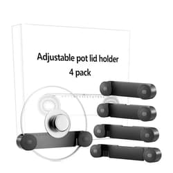 JUMEIHUI Adjustable Pot Lid Organizer for Cabinet is Fits 6