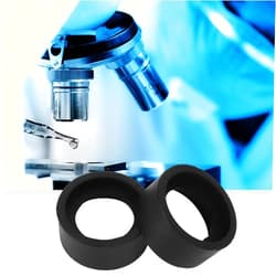 Eujgoov 2Pcs Industrial Eyepiece Eye Cups, 36Mm Diameter Rubber Replacement Eye Cups Binoculars Binocular Eye Cups Replacement Eyepiece Cover Accessory Guards for 32-36m Stereo Microscope (KP-H2 Flat Angle)