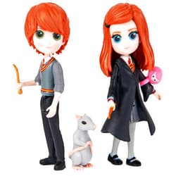 Wizarding World Harry Potter, Magical Minis Ron and Ginny Weasley Friendship Set with 2 Creatures, Kids Toys for Ages 5 and up