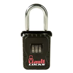 Vault Locks Outdoor Key Lock Box, 3-Letter Set Your Own Combination, Shackle Protection, Rubber Bumper Protects Surfaces - Vault Locks 3100