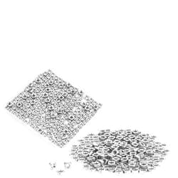 Powlankou 200 Pieces 304 Stainless Steel M3 Square Nuts