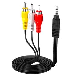 Eanetf 3.5mm to RCA Camcorder Handycam AV Audio Video Output Cable, 1/8