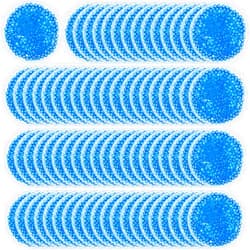 TrelaCo 100 Pcs Ice Packs Bulk Round Gel Cold Packs for Small Reusable Bead Hot Cold Compress Soft for Pain Relief Toothache Fever Headache Face Tired Eyes Swelling