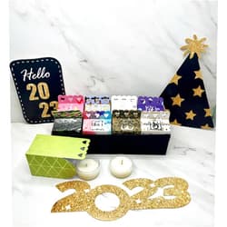 Huneybrand New Year 2023 Celebration Tea Light Candle Calendar
