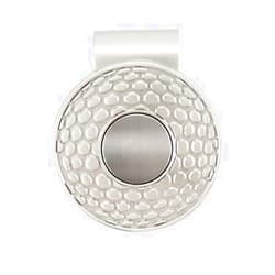 Dadulam Magnetic Hat Clips Golf Ball Marker Holder Golf Ball Aiming Marker Golf Training Aids Accessories (Silver)