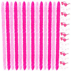 Sdfvsdg 5 Ft 14Pcs Feather Boas and 14Pcs Heart Sunglasses Set Artificial Fluffy Boas for Party Bulk Women Bachelorette Party